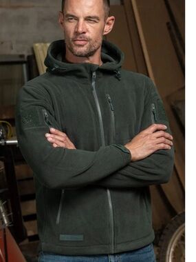 BAERSkin tactical hoodie fleece green men’s large